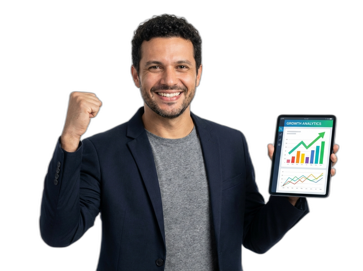 Empreendedor usando tecnologia NewGo